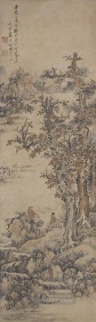 antigua Pintura - paisaje después de la tinta china antigua de dong yuan